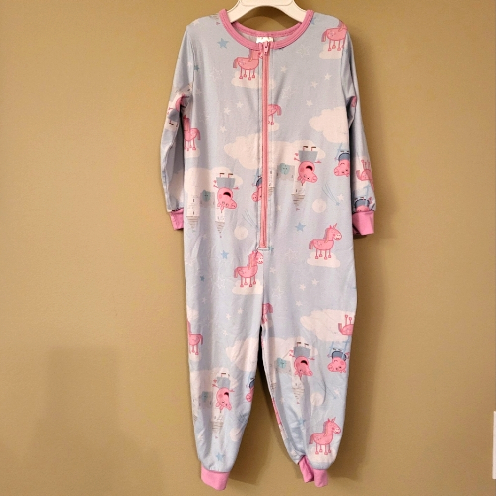 Peppa Pig zip up footless sleeper/footie